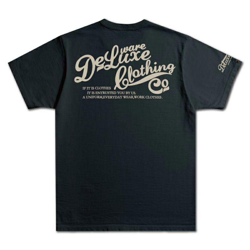25SS デラックスウエア BRGX-001 DELUXEWARE ブラック メンズ 半袖 Tシャツ ブランドロゴ バックプリント