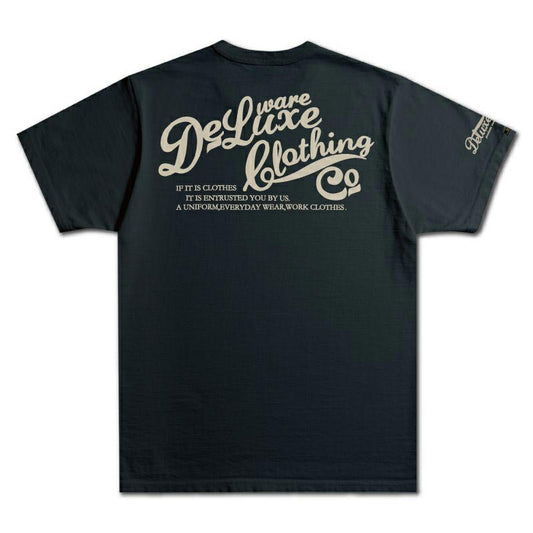 25SS デラックスウエア BRGX-001 DELUXEWARE ブラック メンズ 半袖 Tシャツ ブランドロゴ バックプリント