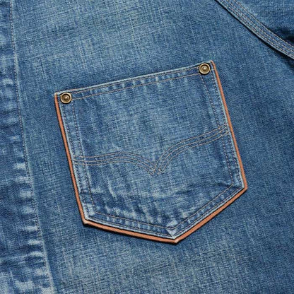 デラックスウエア 7640AG 40s DENIM SHIRT AGING MODEL メンズ 長袖 デニムシャツ エイジングモデル ワンウォッシュ