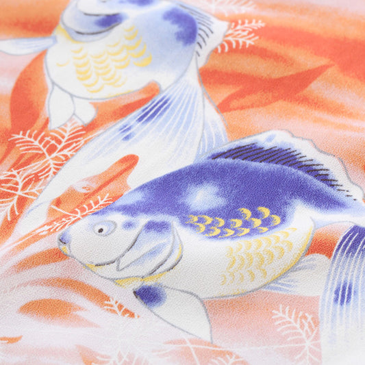 Lot No. SS38802 / RAYON HAWAIIAN SHIRT “GOLDFISH” 159 ORANGE