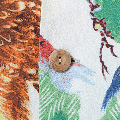 Lot No. SS38807 / RAYON HAWAIIAN SHIRT “ISLAND EAGLE” BROWN
