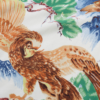 Lot No. SS38807 / RAYON HAWAIIAN SHIRT “ISLAND EAGLE” BROWN