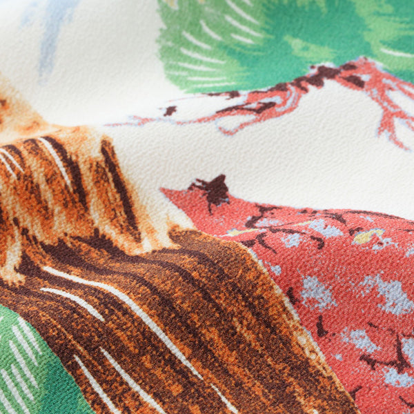 Lot No. SS38807 / RAYON HAWAIIAN SHIRT “ISLAND EAGLE” BROWN