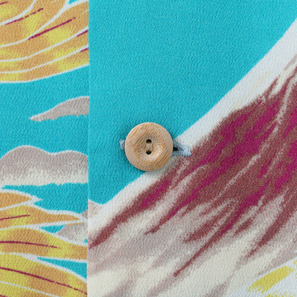 サンサーフ Lot No. SS38866 SUN SURF SPECIAL EDITION “LEGENDARY HAWAII” 123 ターコイズ アロハシャツ