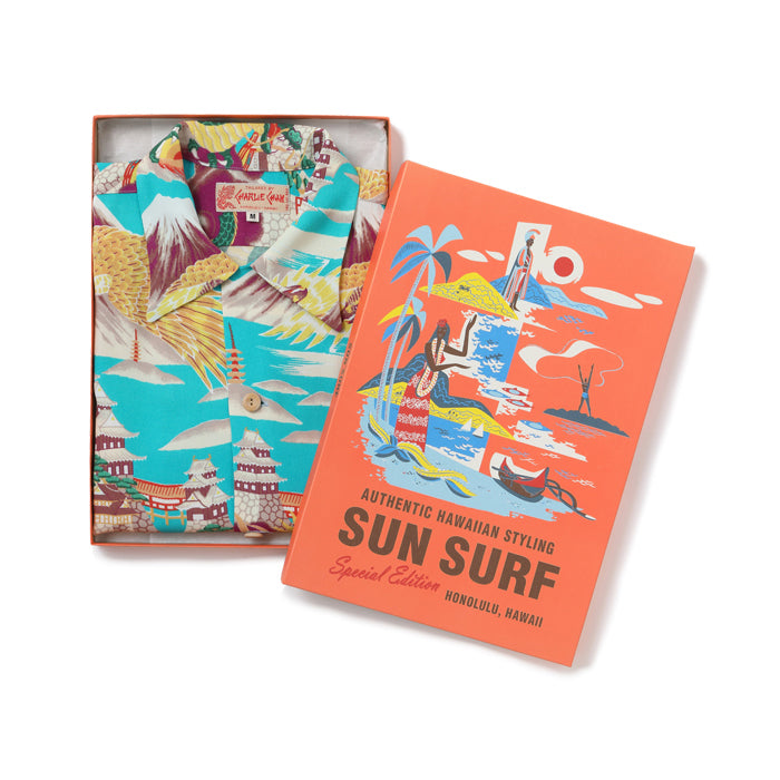 サンサーフ Lot No. SS38866 SUN SURF SPECIAL EDITION “LEGENDARY HAWAII” 175 パープル アロハシャツ