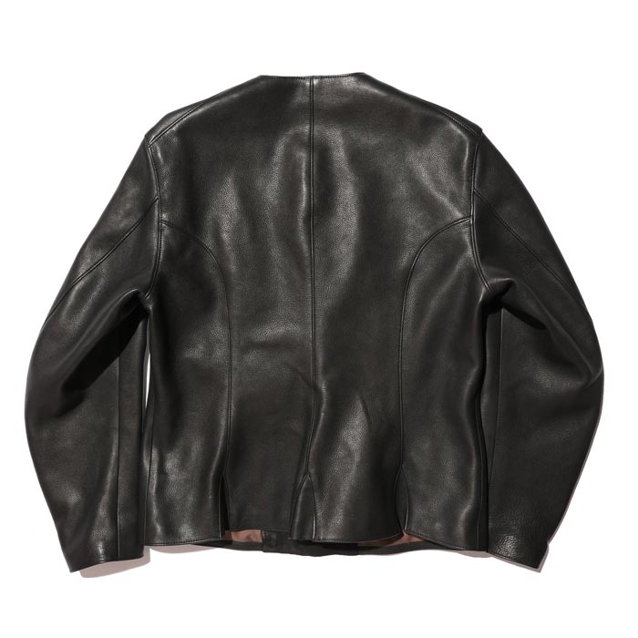 ジェラード TM03430 The 2 Monkeys Round-neck Leather Waistcoat ブラック ラウンドネック レザージャケット メンズ 牛革