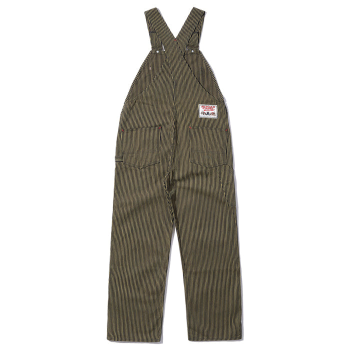 FICTION ROMANCE 11oz. BROWN LIBERTY STRIPE OVERALLS