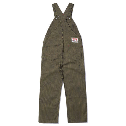 FICTION ROMANCE 11oz. BROWN LIBERTY STRIPE OVERALLS