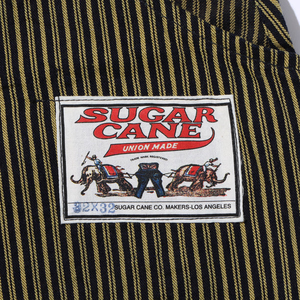 FICTION ROMANCE 11oz. BROWN LIBERTY STRIPE OVERALLS