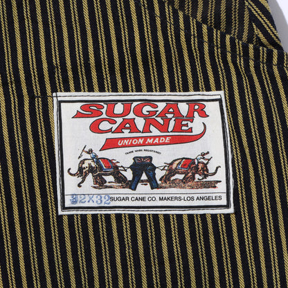 FICTION ROMANCE 11oz. BROWN LIBERTY STRIPE OVERALLS