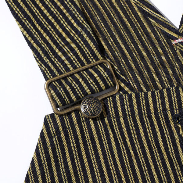 FICTION ROMANCE 11oz. BROWN LIBERTY STRIPE OVERALLS
