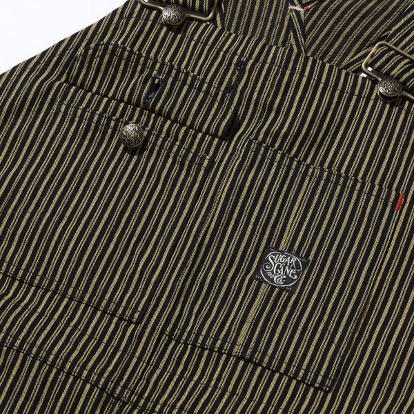 FICTION ROMANCE 11oz. BROWN LIBERTY STRIPE OVERALLS