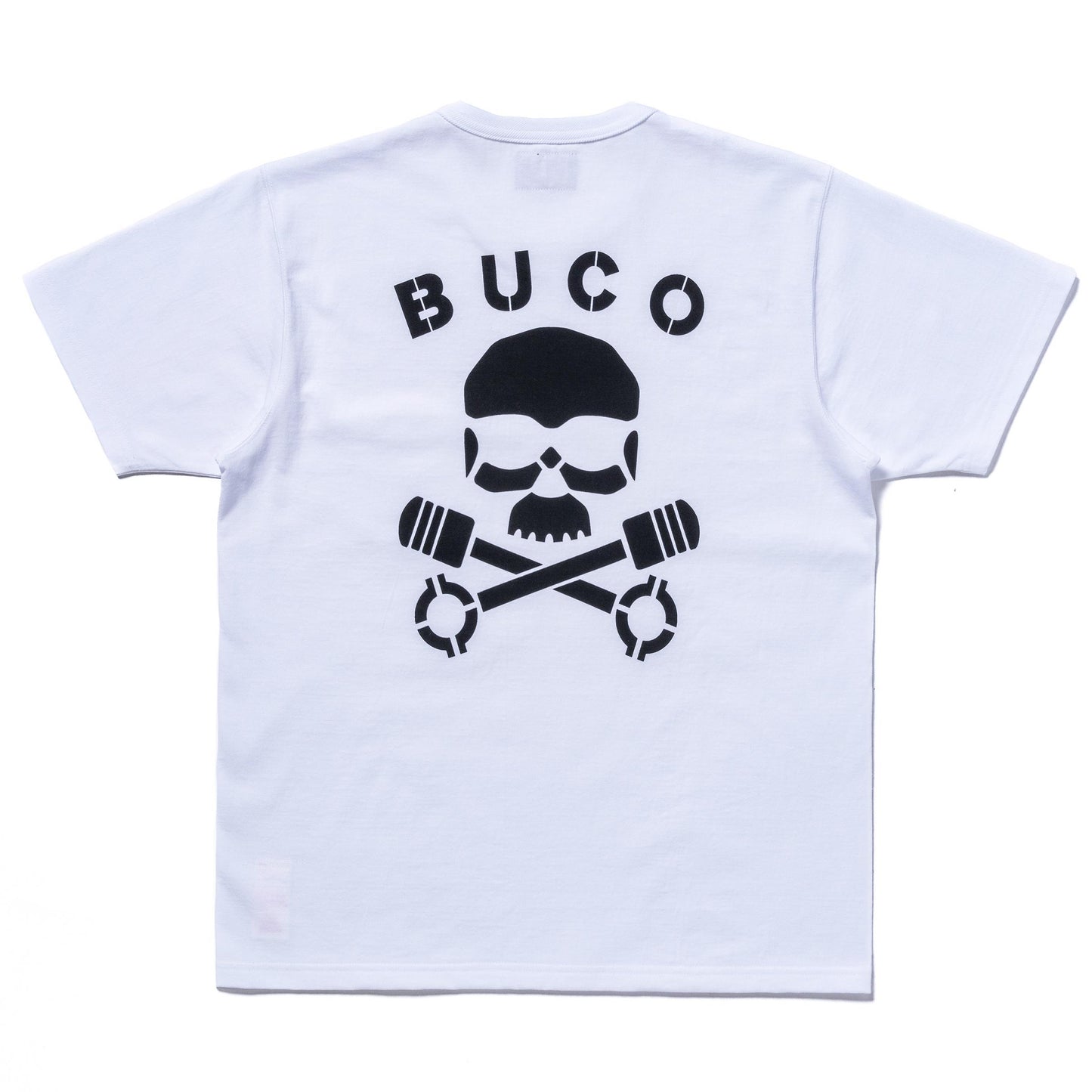 BUCO TEE / SKULL PISTON:WHITE