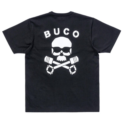 BUCO TEE / SKULL PISTON:BLACK