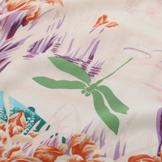 サンサーフ Lot No. SS39218 RAYON HAWAIIAN SHIRT “IRIS & DRAGONFLY” グリーン メンズ レーヨン アロハシャツ