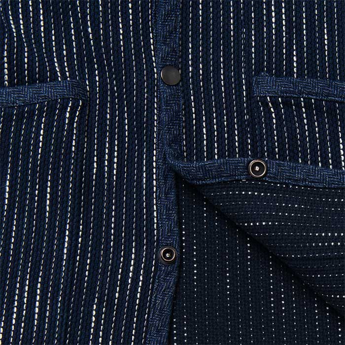 ステュディオ・ダ・ルチザン 4587 RAIN刺し子ジャケット メンズ アウター 13oz ダルチザン 雨絣織り 刺し子 ビーチクロス ワークウエア