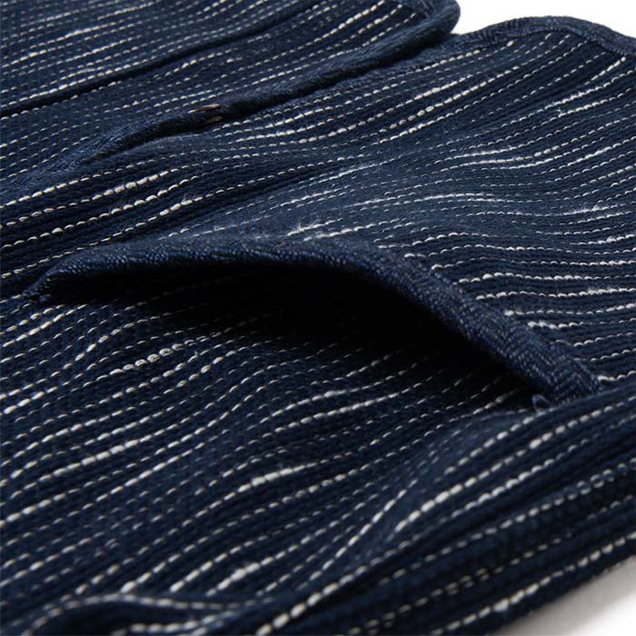 ステュディオ・ダ・ルチザン 4587 RAIN刺し子ジャケット メンズ アウター 13oz ダルチザン 雨絣織り 刺し子 ビーチクロス ワークウエア