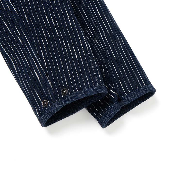 ステュディオ・ダ・ルチザン 4587 RAIN刺し子ジャケット メンズ アウター 13oz ダルチザン 雨絣織り 刺し子 ビーチクロス ワークウエア