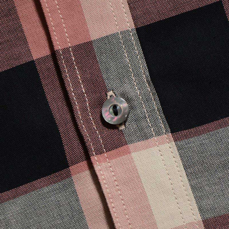 25SS デラックスウエア LV-31 50s CHECK PATTERN レッド メンズ 長袖 チェック シャツ