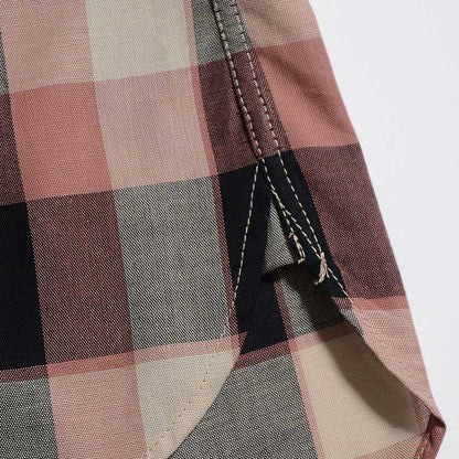 25SS デラックスウエア LV-31 50s CHECK PATTERN レッド メンズ 長袖 チェック シャツ