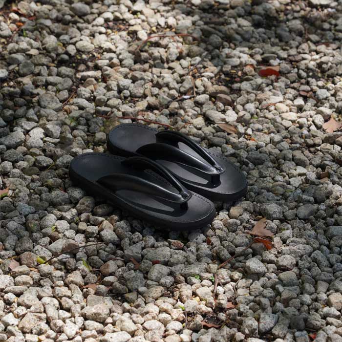 トーキョーサンダル TS-C05 SETTA SANDAL セッタ サンダル ブラック メンズ レザー 雪駄 トングタイプサンダル