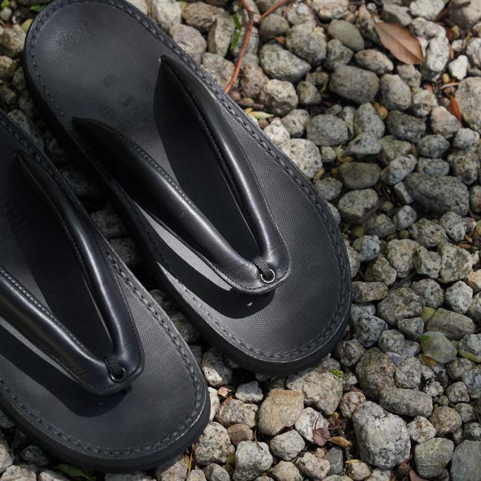 トーキョーサンダル TS-C05 SETTA SANDAL セッタ サンダル ブラック メンズ レザー 雪駄 トングタイプサンダル