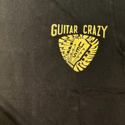 ウエス 652507 GUITAR CRAZY Tシャツ ブラック メンズ 半袖 プリント Tシャツ バックプリント