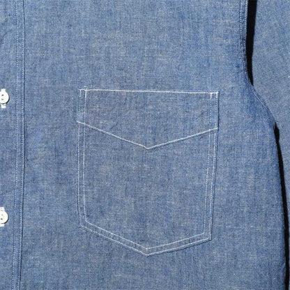 ジェラード AG01101ID Ellis Indigo エリス インディゴ メンズ 長袖 ワーク シャツ ベーシック コレクション スタンドカラー ドレスワーク