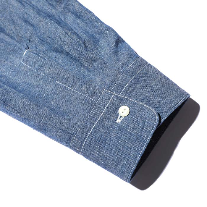 ジェラード AG01101ID Ellis Indigo エリス インディゴ メンズ 長袖 ワーク シャツ ベーシック コレクション スタンドカラー ドレスワーク