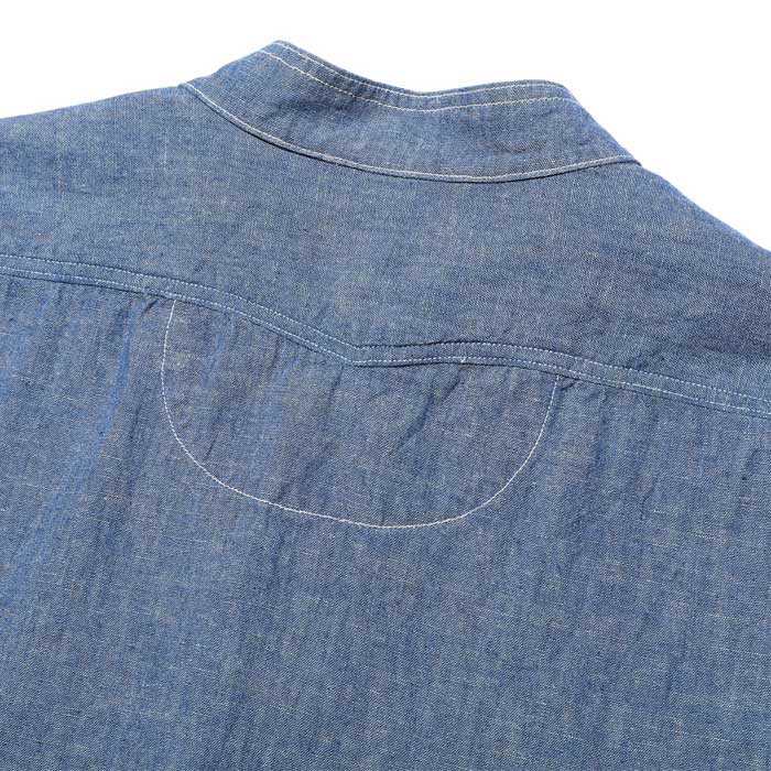 ジェラード AG01101ID Ellis Indigo エリス インディゴ メンズ 長袖 ワーク シャツ ベーシック コレクション スタンドカラー ドレスワーク