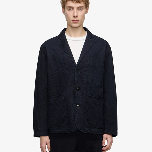 MOMOTARO JEANS(桃太郎ジーンズ)SASHIKO TAILORED JACKET-OVERDYE:INDIGO