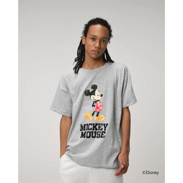 バウワウ BW241-MM8T MICKEY MOUSE 8812 TEE グレー メンズ 半袖 プリント Tシャツ BOW WOW DISNEY COLLECTION