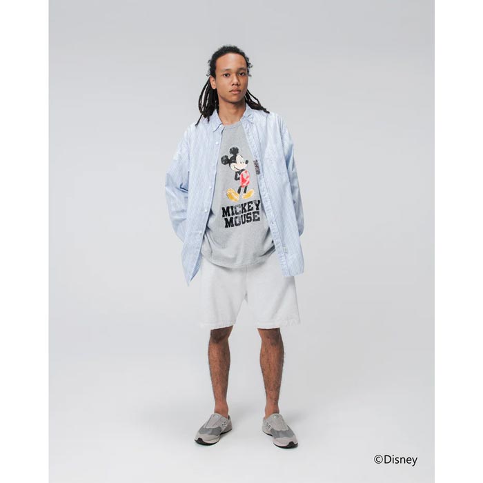 バウワウ BW241-MM8T MICKEY MOUSE 8812 TEE グレー メンズ 半袖 プリント Tシャツ BOW WOW DISNEY COLLECTION