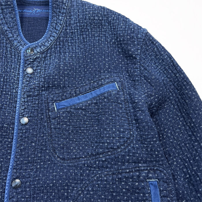 ポータークラシック PC-059-2102 NEW SASHIKO SHORT JACKET 刺し子シャツジャケット ブルー