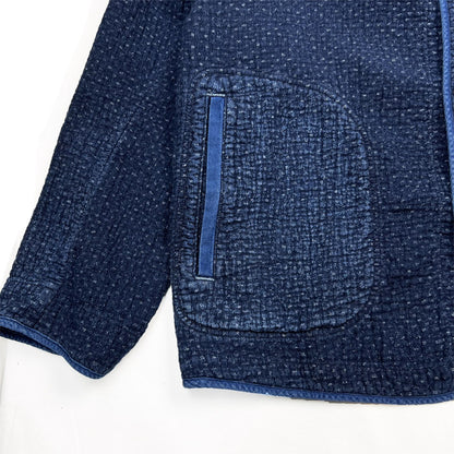 ポータークラシック PC-059-2102 NEW SASHIKO SHORT JACKET 刺し子シャツジャケット ブルー