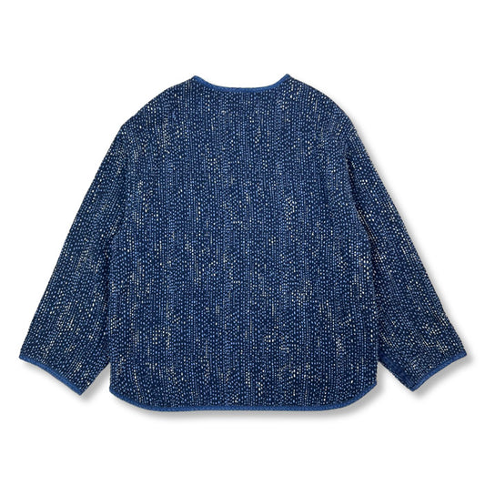 ポータークラシック PERE TANGUY SASHIKO CARDIGAN 刺し子カーディガン ブルー