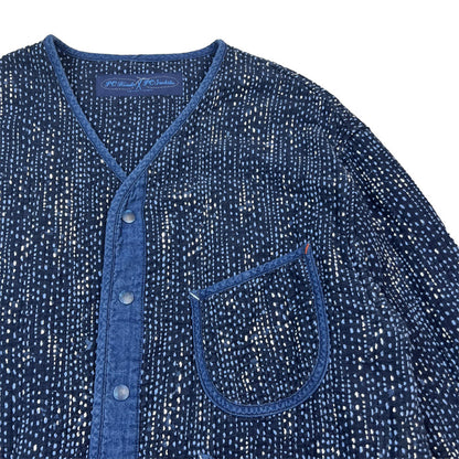 ポータークラシック PERE TANGUY SASHIKO CARDIGAN 刺し子カーディガン ブルー