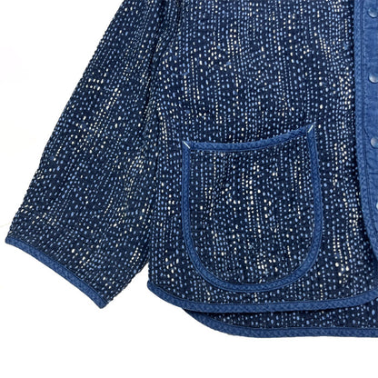 ポータークラシック PERE TANGUY SASHIKO CARDIGAN 刺し子カーディガン ブルー