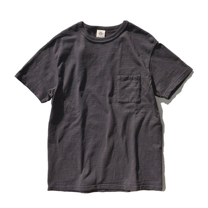 サムライジーンズ SJST-SC03 和綿ポケットTシャツ サムライコットン零天竺ヘビィーオンス 黒豆色
