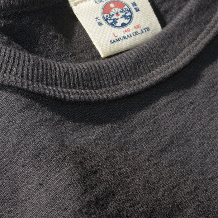 サムライジーンズ SJST-SC03 和綿ポケットTシャツ サムライコットン零天竺ヘビィーオンス 黒豆色