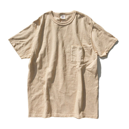 サムライジーンズ SJST-SC03 和綿ポケットTシャツ サムライコットン零天竺ヘビィーオンス 淡栗色