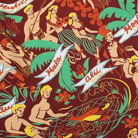 サンサーフ KEONI OF HAWAII “HOOLAULEA IN HAWAII” by JOHN MEIGS BROWN