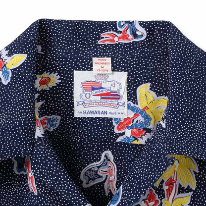 サンサーフ Lot No.DK38677 DUKE KAHANAMOKU SPECIAL EDITION “DUKE 'S POLKA-DOTS” メンズ 半袖 レーヨン アロハシャツ