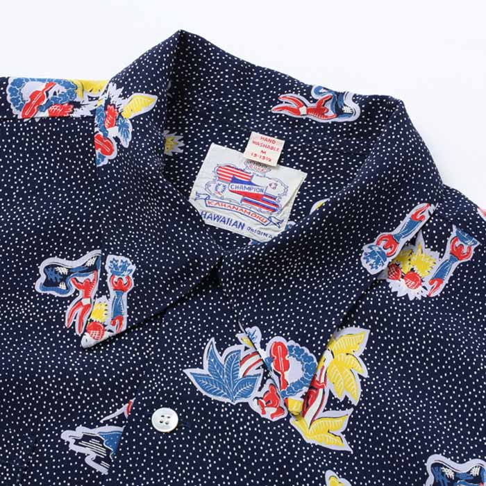 サンサーフ Lot No.DK38677 DUKE KAHANAMOKU SPECIAL EDITION “DUKE 'S POLKA-DOTS” メンズ 半袖 レーヨン アロハシャツ