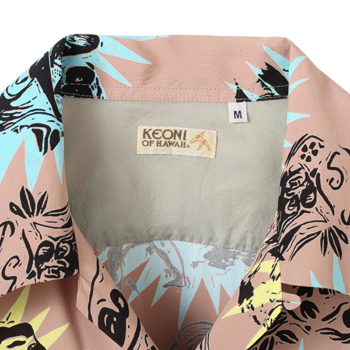 KEONI OF HAWAII “GAUGUIN WOODCUT III(3)” by JOHN MEIGS:BEIGE