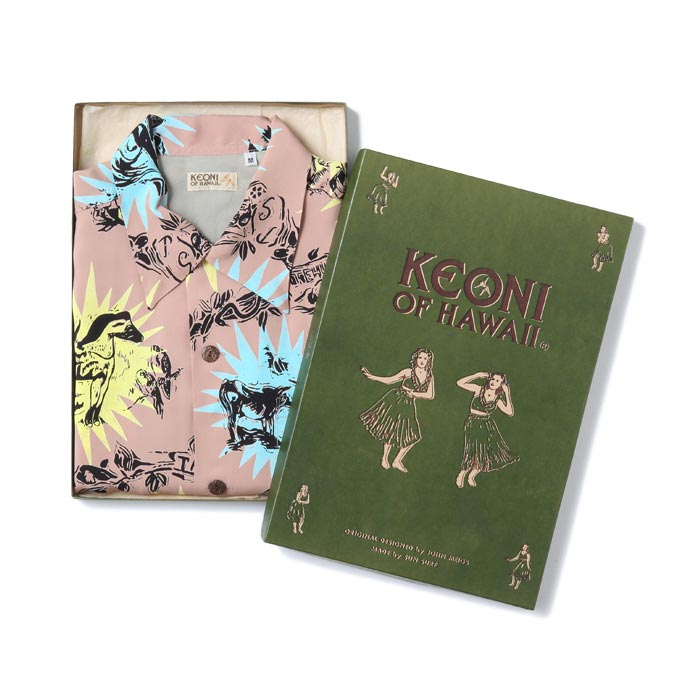 KEONI OF HAWAII “GAUGUIN WOODCUT III(3)” by JOHN MEIGS:BEIGE