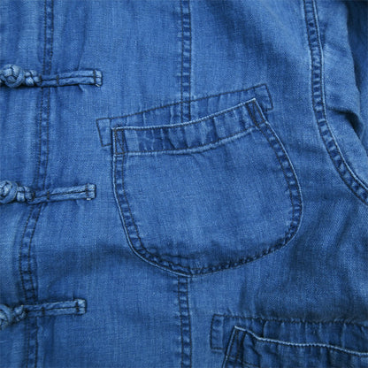 ポータークラシック PC-021-2200 INDIGO LINEN CHINESE JACKET インディゴリネンチャイニーズジャケット インディゴ