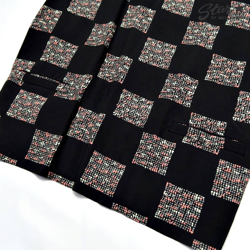 HIGH DENSITY RAYON PULLOVER SHIRT “SQUARES”【返品交換不可】