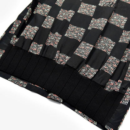 HIGH DENSITY RAYON PULLOVER SHIRT “SQUARES”【返品交換不可】