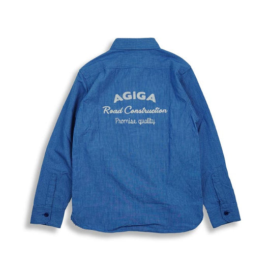 40%OFF フェローズ 22W-760WS-P AGIGA ワッペン ワークシャツ チェック メンズ